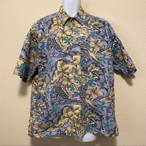 Pierre Cardin Vintage Hawaiian Island Cruise Button Down Shirt XL Unisex